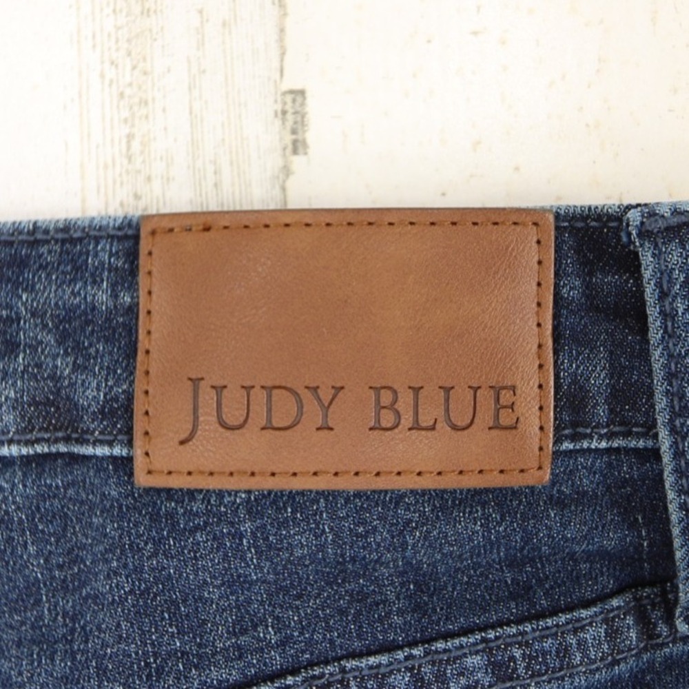 Judy Blue Jeans Womens 15 Mid Rise Tummy Control Straight Leg Stretch Denim - Picture 7 of 16